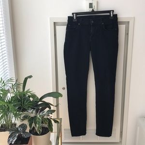 7 for All Mankind The Slim Cigarette jean in black